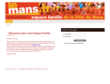 Tablet Screenshot of lemans.espace-famille.net
