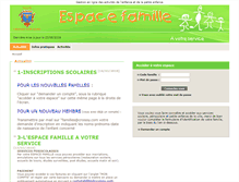 Tablet Screenshot of croissy.espace-famille.net