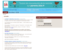 Tablet Screenshot of lille.espace-famille.net